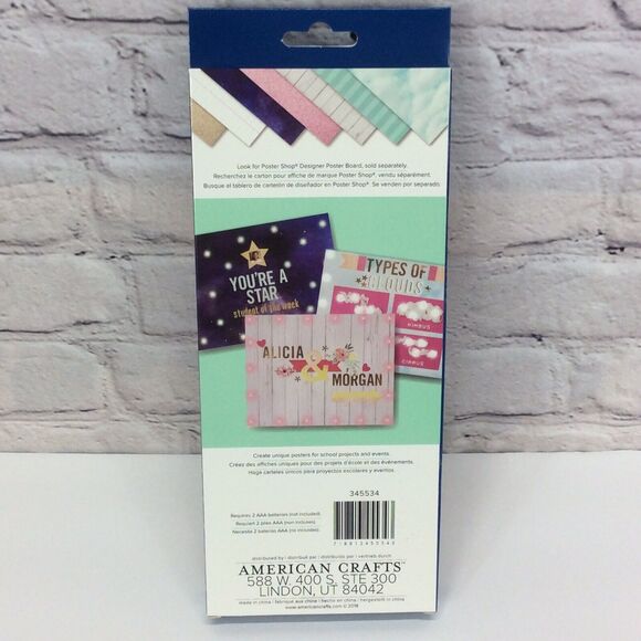 Poster Shop Pink 20 Light LED Strand w/Removable Bulb Caps Battery Powered Craft - Picture 7 of 7